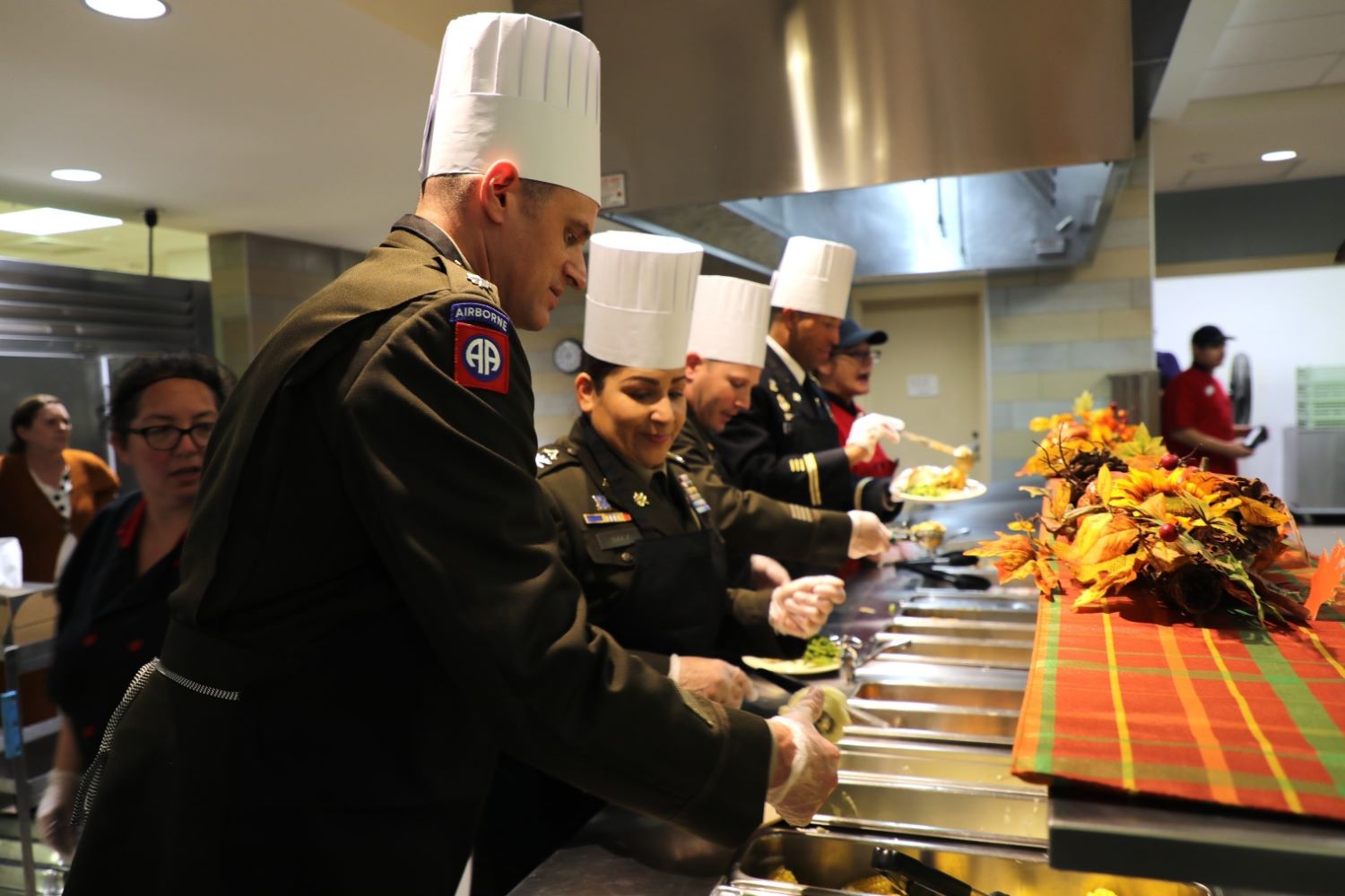 soldiers and civilians came together at Dining Facility 1362