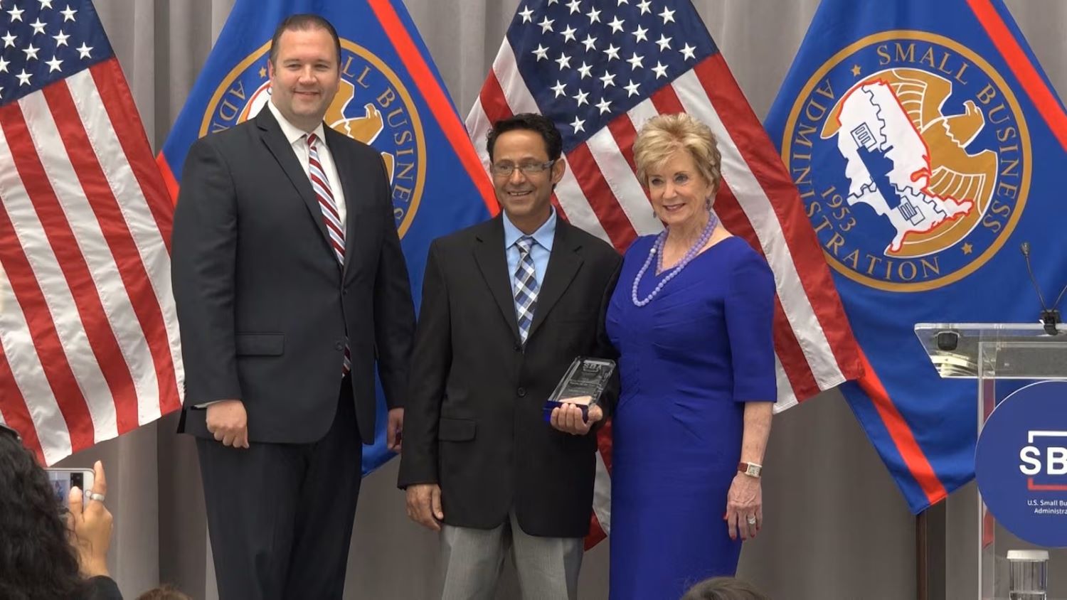 Mark VII Enterprises received an award from the SBA