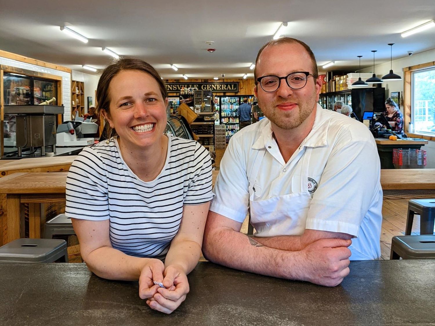 Lauren Stevens and Peter Varkonyi