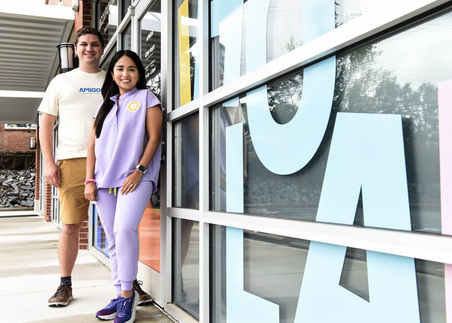 duo Jeremiah Fleeman and Ashley Villarreal Fleeman, the owners of an healthcare firm