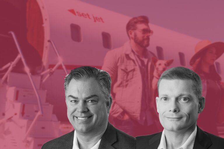 Set Jet co-founders in an open day