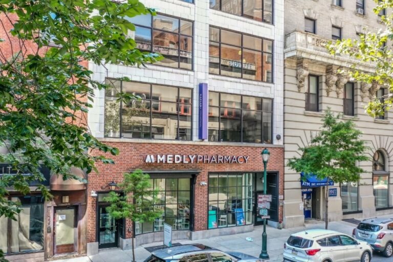Medly Pharmacy store on main street in New York