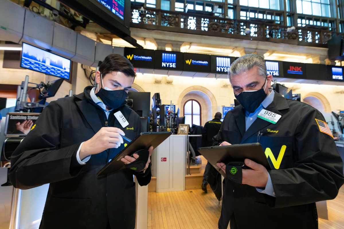 DriveWealth staff at the NYSE
