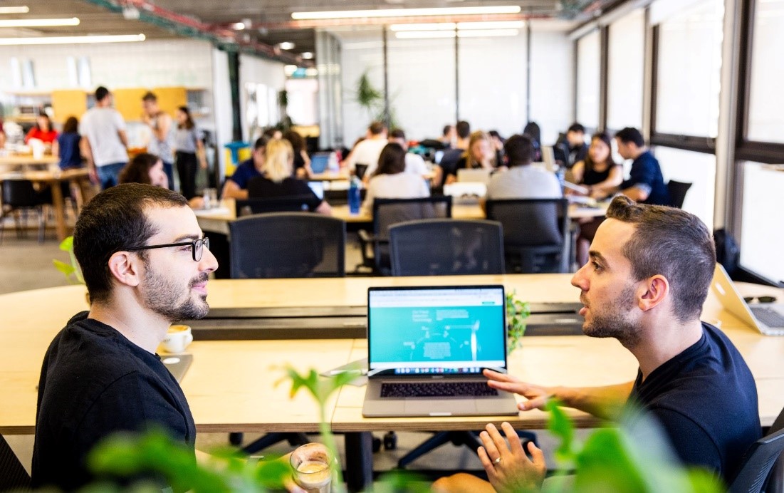 Riskified engineers collaborate on project