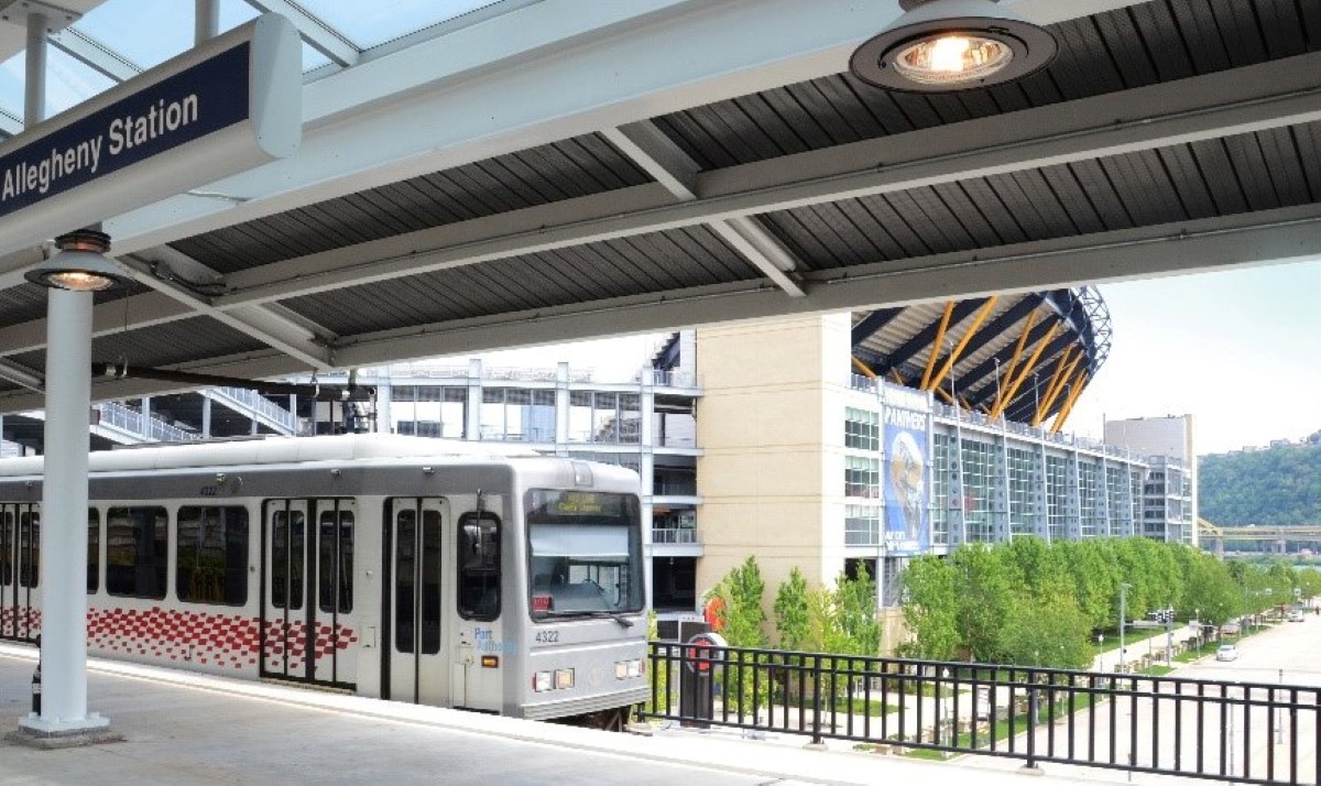 Michael Baker staff work on light rail project