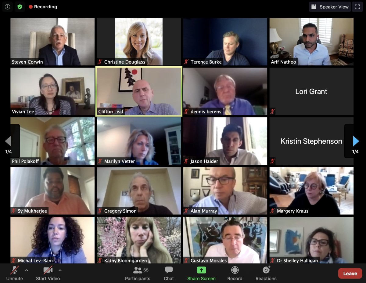 Komodo Health staff in a Zoom meeting