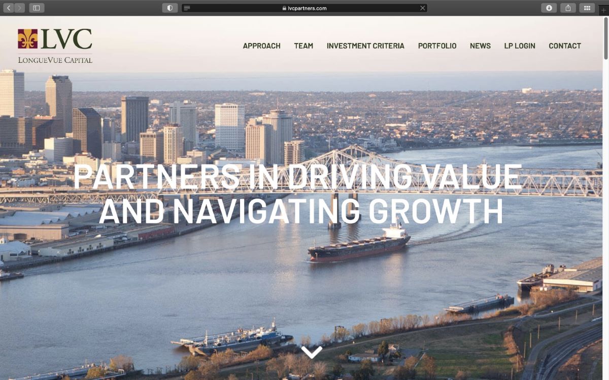 LongueVue Capital website homepage