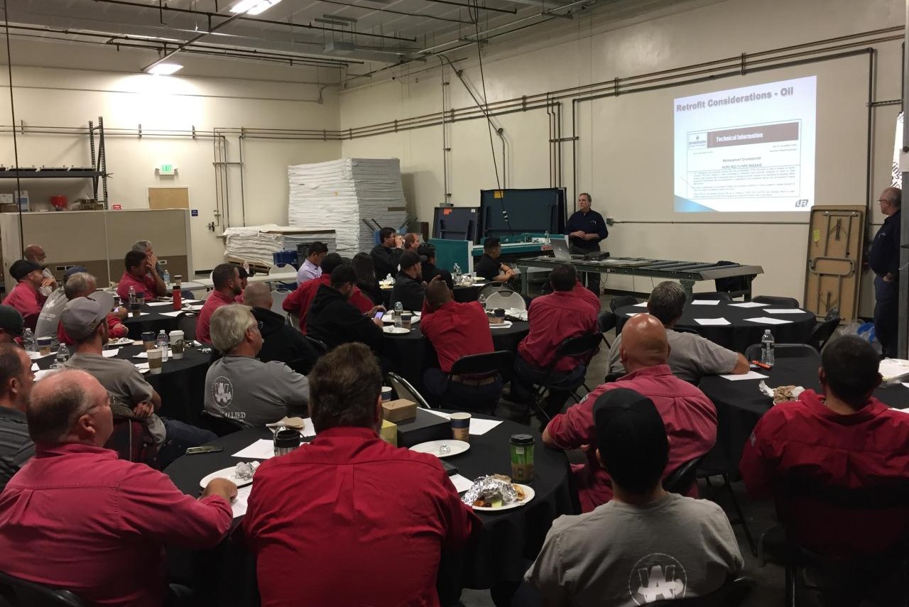 Western Allied Mechanical staff in a training session