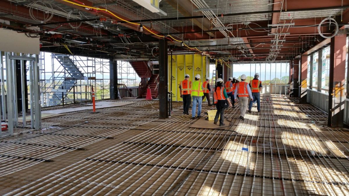 Western Allied Mechanical engineers at a job site with supervisor