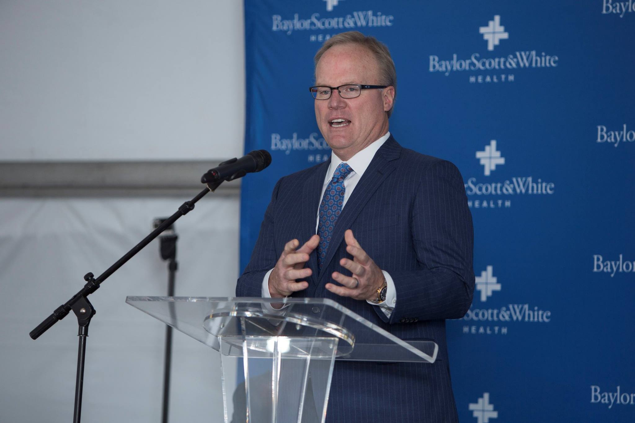 Baylor Scott & White Health CEO speaks in a conference