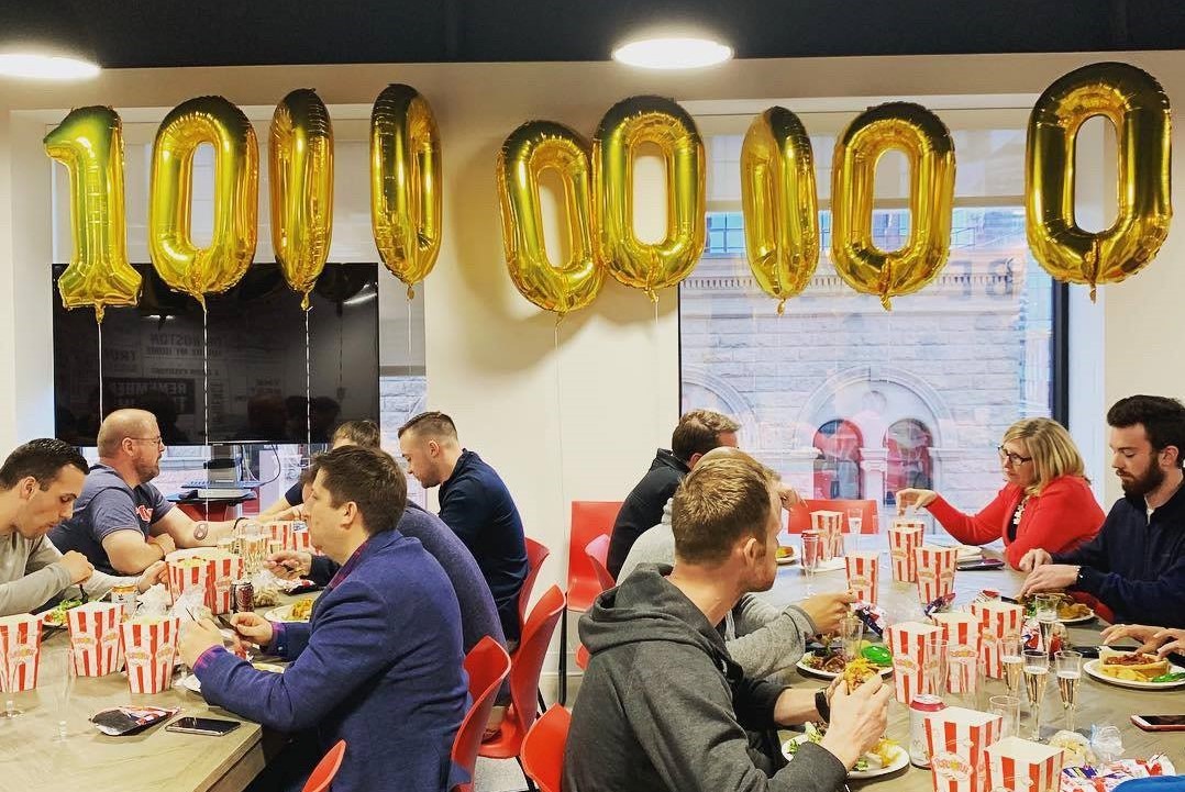 True Fit staff in a celebration party