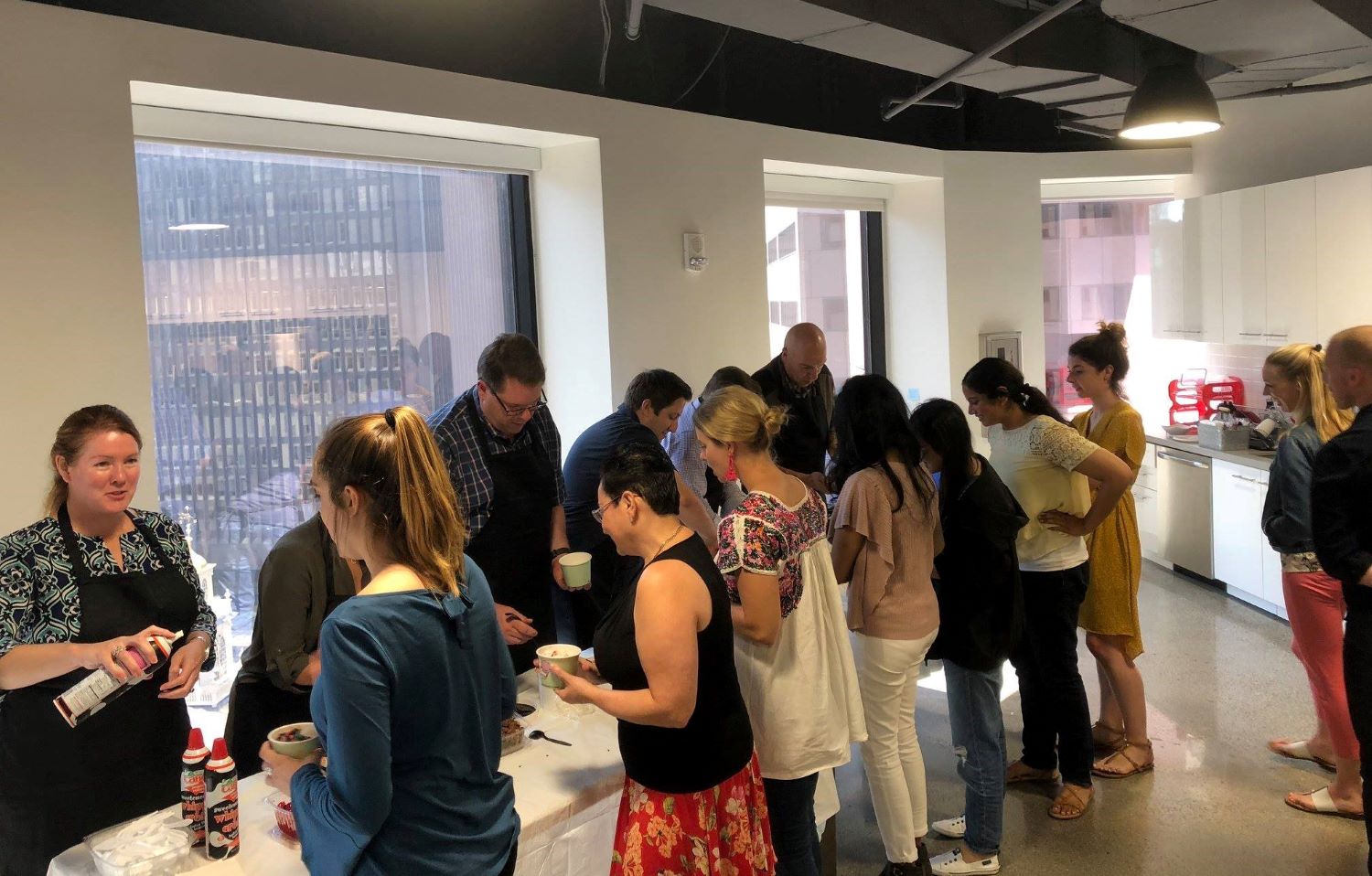 True Fit staff during break at headquarter office