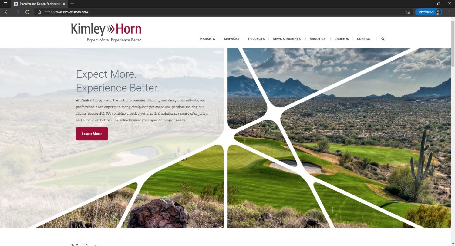 a small business website demo