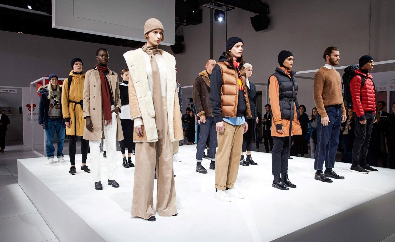 Uniqlo models in a show demo