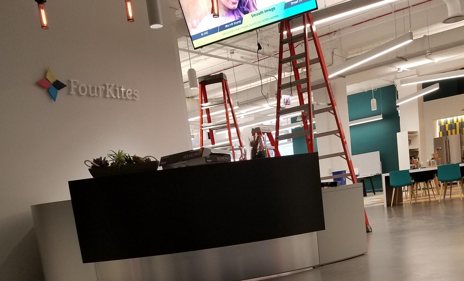 FourKites front desk at the head office