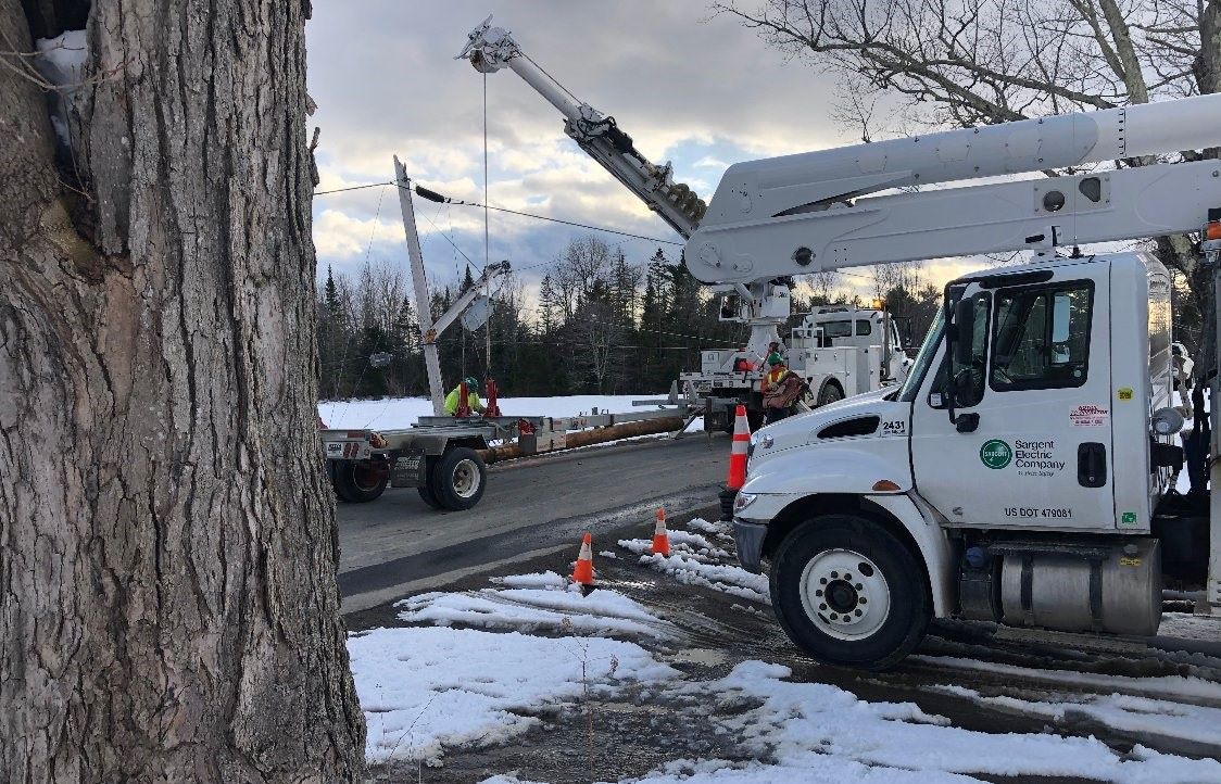 Sargent Electric frontline staff at the job site