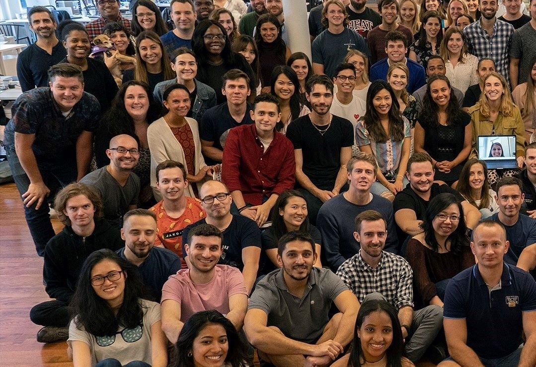 Ro staff in a photoshoot at the headquarter office