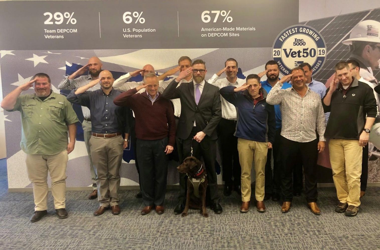 DEPCOM Power staff at a veteran conference