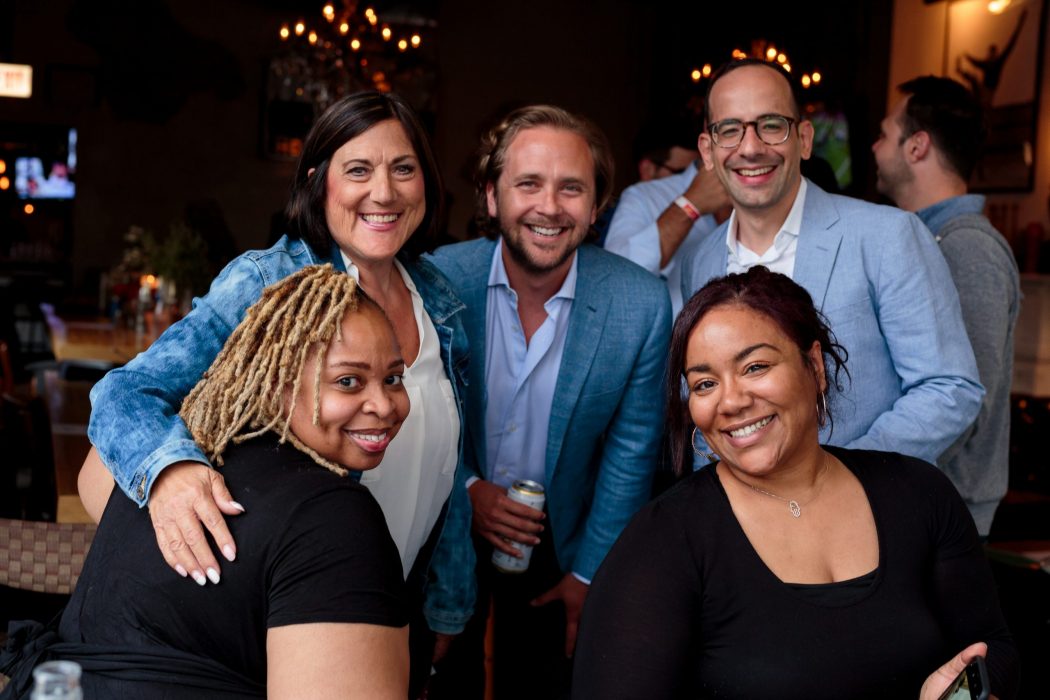 HealthJoy staff celebrate milestone at a local restaurant