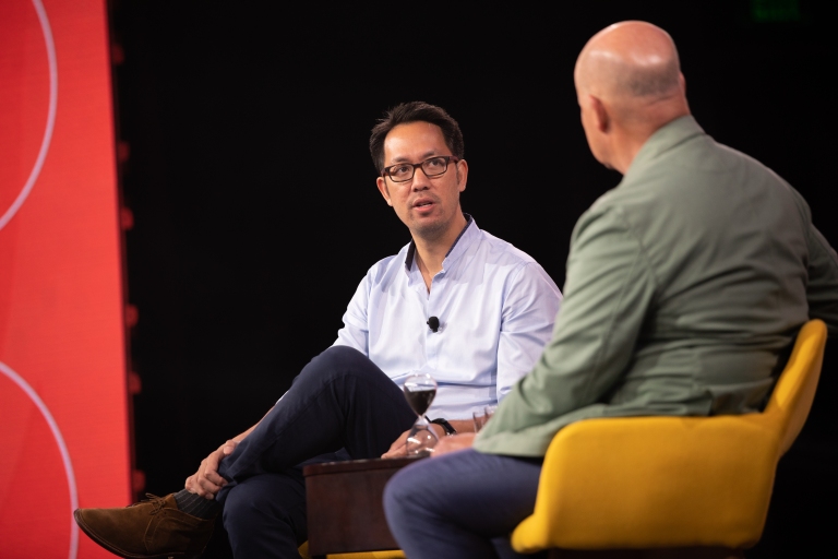 Opendoor CEO answered question on stage at a conference
