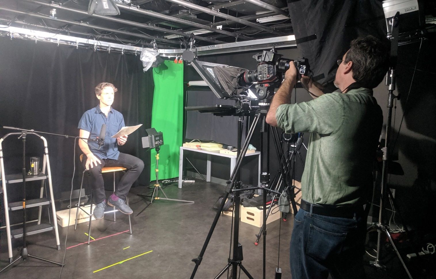 MIT Open Learning content creator at the stage