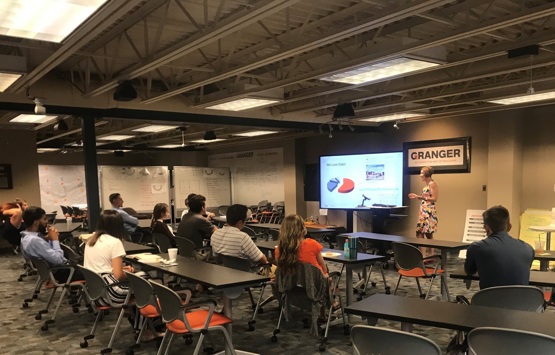 Granger Construction staff in a training session