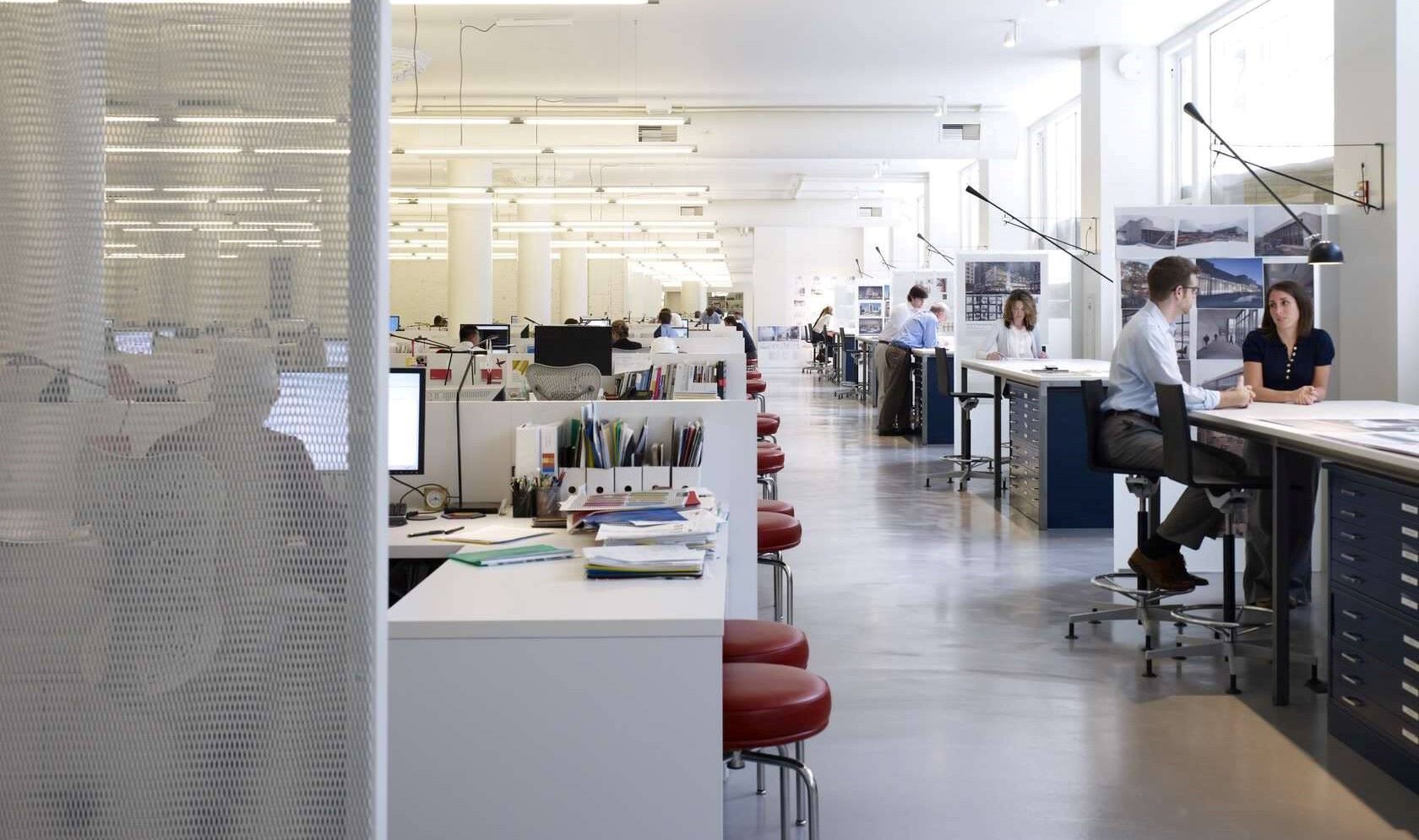 Gensler architects and designers work together in building design