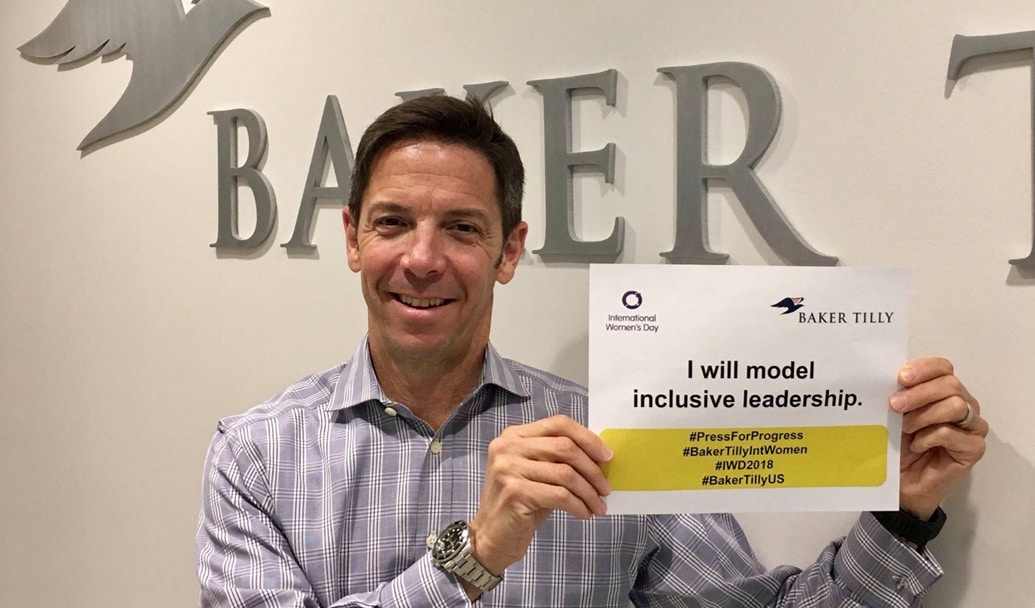 Baker Tilly CEO in a leadership seminar