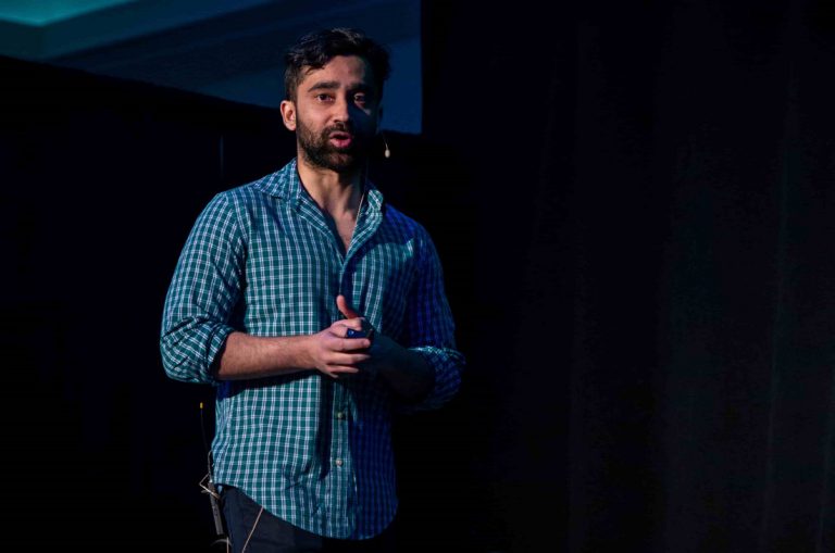 Teachable share story in a tech talk event