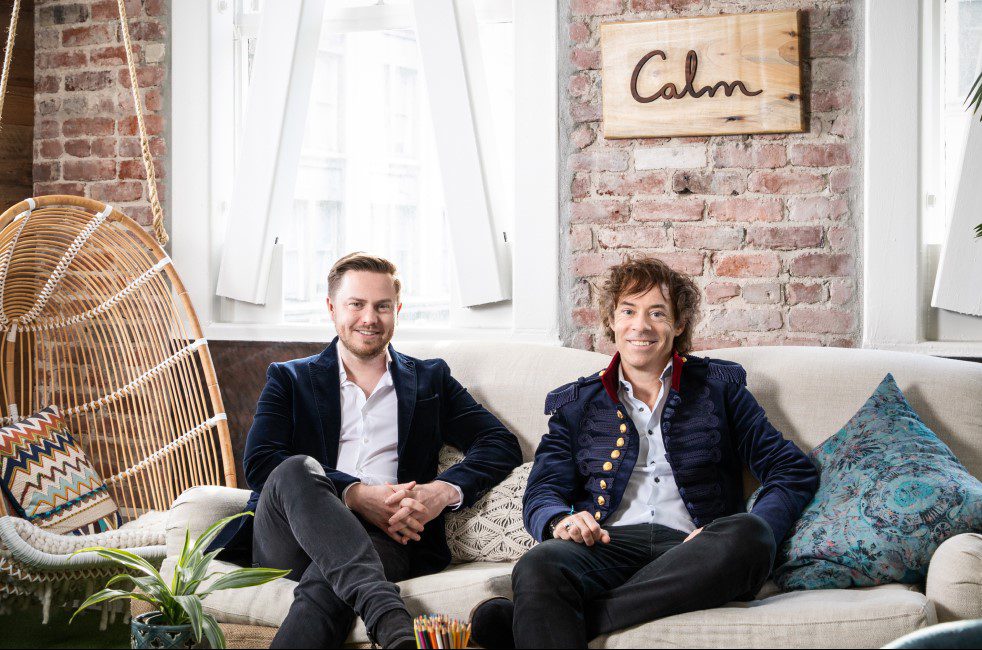 Calm co-founders in the office