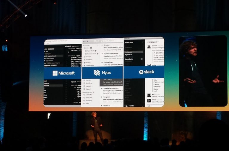 GitHub CEO in a conference