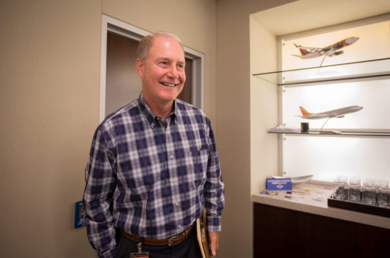 Southwest CEO at a meeting