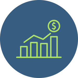 rising graph illustrator