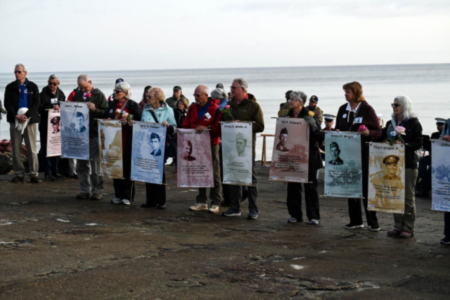 a group of civilians