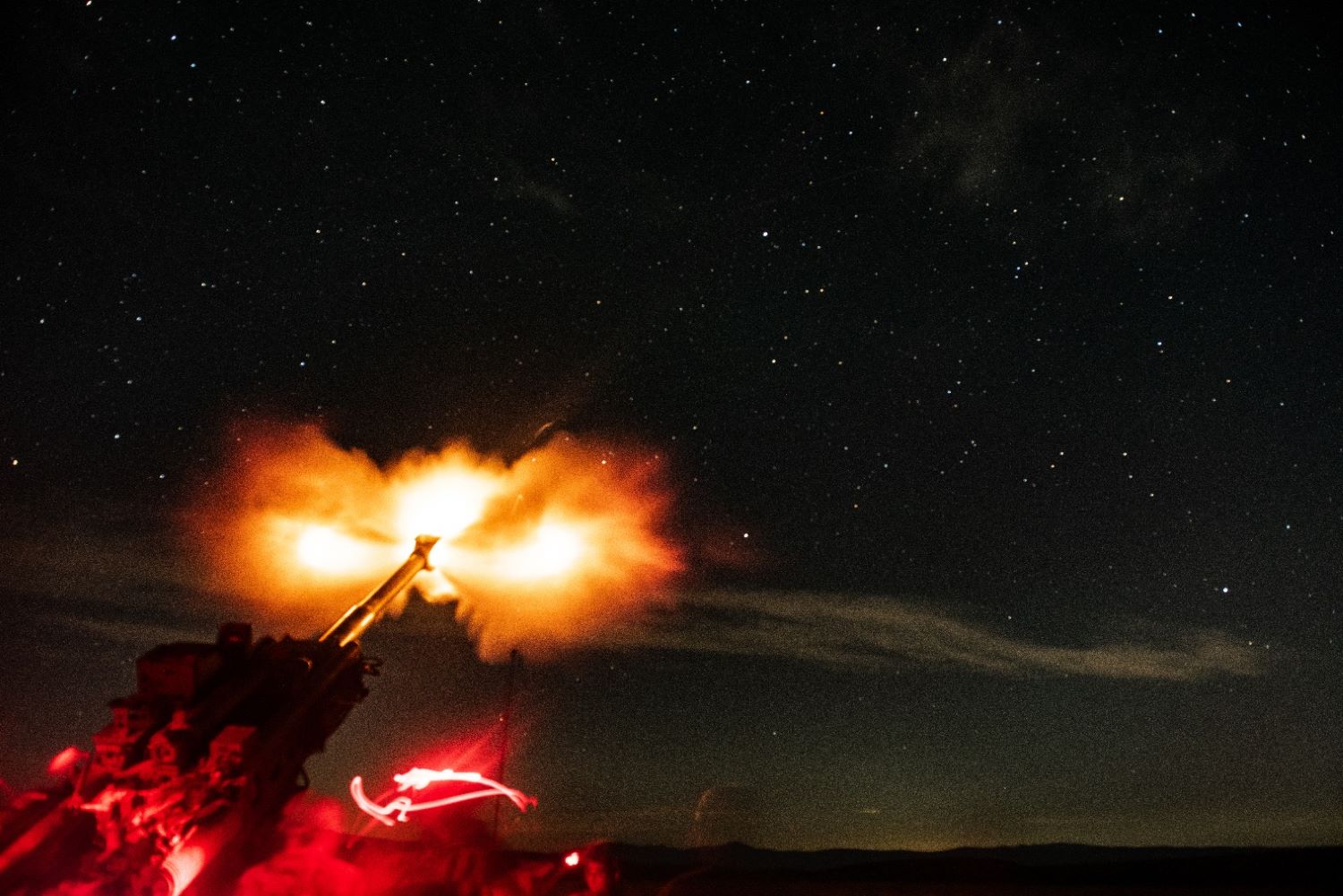U.S. Army cannon crew members executed a live-fire range